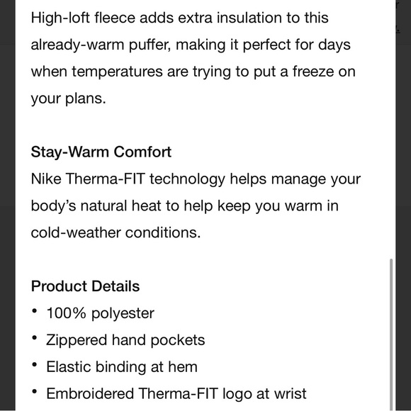 Nike THERMA-FIT City Series Sherpa Down Puffer Jacket - Picture 9 of 11